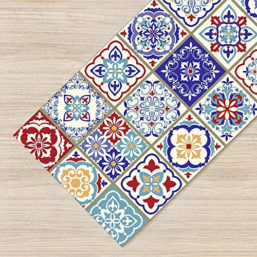 Il Gruppone Passione Casa Tappeto Cucina Antiscivolo Made in Italy Passatoia Antimacchia Multiuso Corridoio Soggiorno Lavabile in Lavatrice - 50x250 - Mattonella