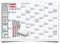 Gigatime ® Din A0 1x Österreichische Wandkalender, Jahresplaner 2025 118,8 x 84,0 cm xxl groß blaugrau feucht abwischbar mit 1 x 4 non permanent Markern und Schwamm