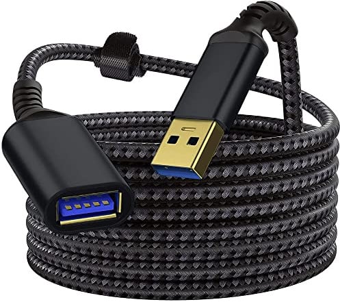 Reagle USB-A Verlängerung Kabel Datenübertragung 5 Gb/s Verlängerungskabel A Stecker auf A Buchse für Kartenlesegerät, Tastatur, Drucker, PS VR, Kamera, USB HUB (0,5M)
