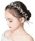 PLABBDPL Haarschmuck Kommunion Mädchen, Hochzeit Blumenmädchen Haarschmuck, Hochzeit Mädchen Haarschmuck, Kinder Haarschmuck, Blumen Braut Haarschmuck, Perle Stirnband