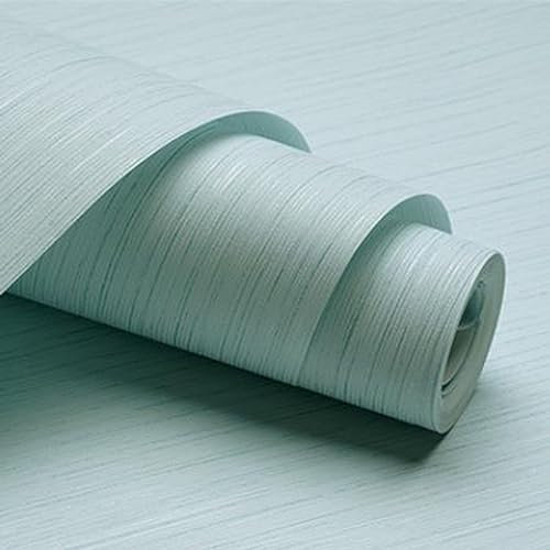 Gestreifte einfarbige Vliestapete, nicht selbstklebend, 9,5 m x 0,53 m, Beige / Hellblau