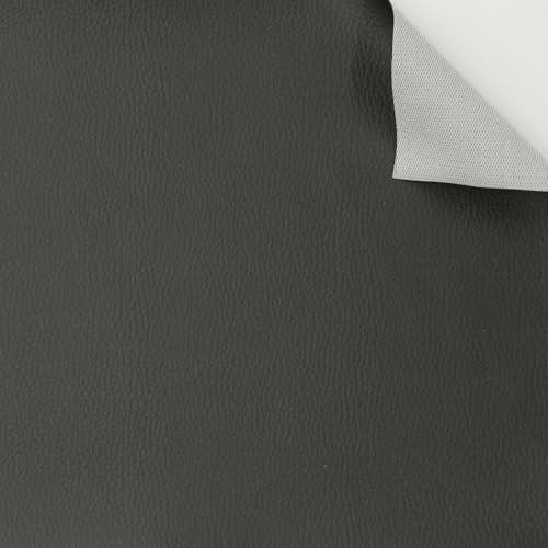 econuk - Upholstery Craft Fabric Soft Faux Leather Faux Leather for Chairs Sofas Bags Cushions Motorcycle Seats Car Blankets (70cm x 50cm, Anthracite)