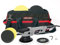Dino KRAFTPAKET 21mm-720W Exzenter Poliermaschine für Auto Boot KFZ im Set | Stufenlose Einstellung | mit Stützteller Polierpads und Tasche, 125mm+150mm