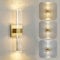 YOOCHUENG Wandleuchte Kristall Art Déco Wandleuchten Dreifarbige Wandbeleuchtung Modern Minimalistisch Wandleuchten Fuir Innen für Wohnbereich,Badezimmer,Außerdem,Garten,Flure,Leseleuchten,Gold
