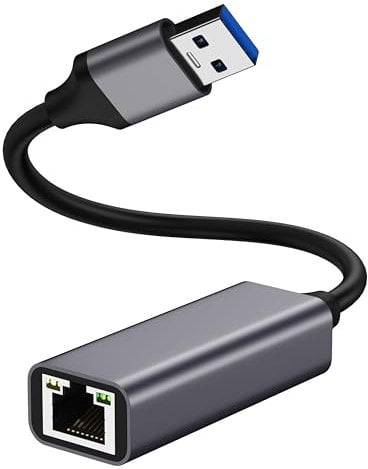 USB Ethernet Adapter, USB 3.0 to1Gbps Gigabit Network Adapter RJ45 LAN Internet Adapter Driver Free Compatible with Switch, MacBook Pro 2022 2020 2018 2016, XPS, TV Box, Steam Deck