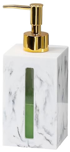 SMIXLVY Seifenspender Weiß Nachfüllbarer Seifendosierer Für Flüssigseife Und Lotion 500ml Flüssigkeitsspender Nachfüllbarer Seifenspender für Badezimmer und Küche Shampoo-Olivenöl-Spender(Weiß)