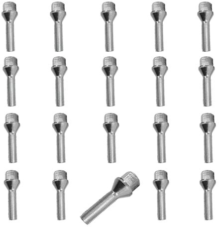 20 Radmuttern Radbolzen Kegelbund M14x1,5 45mm kompatibel mit Opel Peugeot Renault Seat Skoda Volvo VW