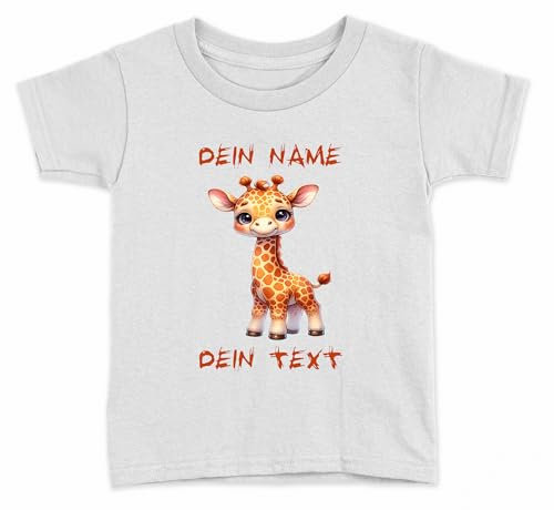 Personalisiertes Bügelbild Safari Giraffe 3 für einen Besonderen Menschen in Ihrem Leben zum selber Aufbügeln mit Wunsch Namen Text Mädchen Junge Frau Mann UNISEX Transfer