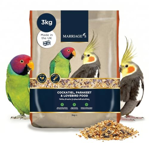 Marriages - Parakeet, Cockatiel, and Lovebird Food, Wholesome (3kg)