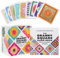Granny Square Häkel Karten, 50 Stück Mix und Match Designs Häkel, Crochet Patterns Granny Squares Cards, mit Häkelschrift und Foto Jedem Granny Square, Geht's-Booklet für Erwachsene und Anfänger