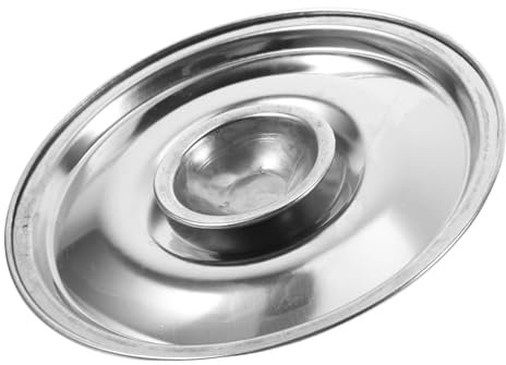 MUCKLILY Stainless Steel Bowl Lid Mini Pan Cover Cooking Pot Cover Seasoning Box Lid for Cup and Spice Jar