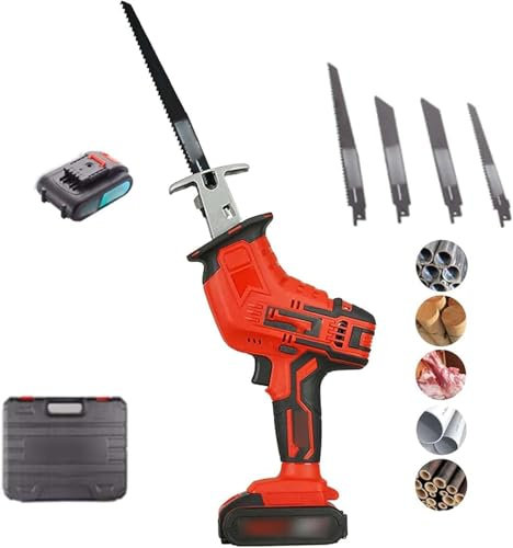 Sega da Macellaio Elettrica – Potente Sega per Ossa Senza Fili, Taglia Carne Congelata e Ossa Dure, Motore 450W, Batteria 21V, Lame Intercambiabili, Ideale per Macelleria e Cucina
