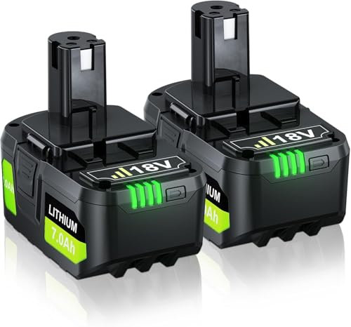 2X 18V 5.5Ah Batteries au Lithium pour Ryobi P108 RB18L40 P108 RB18L25 P108 RB18L15 P108 RB18L13 P107 P108, P122 P104 P105 P102 P102 P108 2003