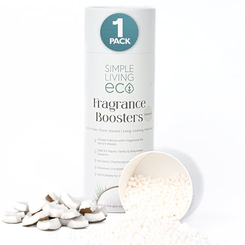 Laundry Scent Boosters, Coconut Fragrance - (Pack of 1) | In-Wash Scented Perfume Beads for Washing, Long-Lasting Freshness, Coconut)