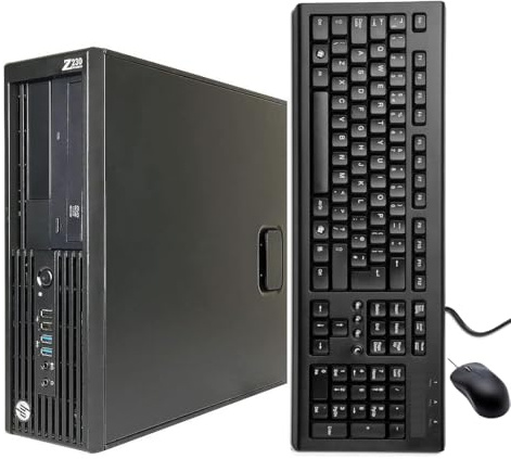 HP Z230 SFF Ordinateur de bureau Intel Xeon E3-1271 V3, 8 Go de RAM, disque dur 500 Go, WiFi, Bluetooth, clavier QWERTY américain, Windows 11 Pro (reconditionné)