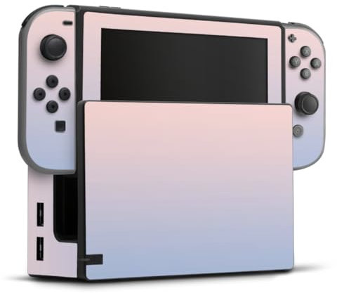 DeinDesign Autocollant Compatible avec Nintendo Switch Sticker Film Autocollant Bicolore Pastel Dégradé de Couleurs