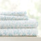 Linen Market 4-teiliges Queen-Bettwäsche-Set (hellblaue Ranken) – Schlafen Sie Besser als je zuvor mit diesen ultraweichen und kühlenden Bettlaken für Ihr Queen-Size-Bett, Tiefe Tasche für 40,6 cm