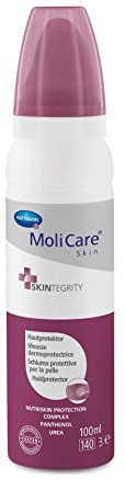MoliCare Espuma Protectora: Protege la Piel de Irritaciones con Creatina, Pantenol y Neutralizador de Olor, Fácil Absorción, 100 ml