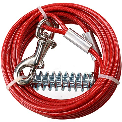 10ft/ 3M Weather Resistant Strong Secure Pet Dog Tie-Out Cable