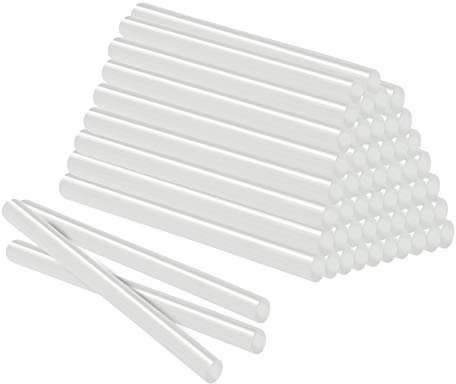 Lilin Heißklebestifte Heißklebesticks 11x200mm 100 Stück (ca. 2 Kilo) - DIY Ersatzsticks Klebesticks für Heißklebepistole (Semi-transparent 11x200 mm,2KG)