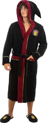 Funidelia Bata Oficial de Gryffindor - Harry Potter para hombre y mujer, Merchandising de Hogwarts para adultos para regalar en Navidad y Cumpleaños., – Talla S-M