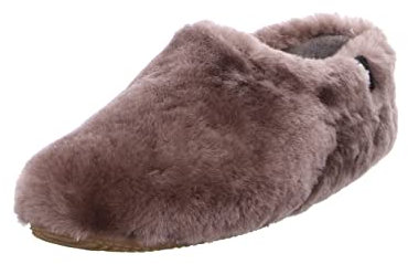 Living Kitzbühel Damen Lammfell Slip-On Hausschuh, Tundra, 40 EU