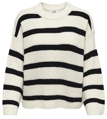 JDY Jdy Justy L/S Stripe Knt Noos Jersey Suéter, Eggnog, L para Mujer