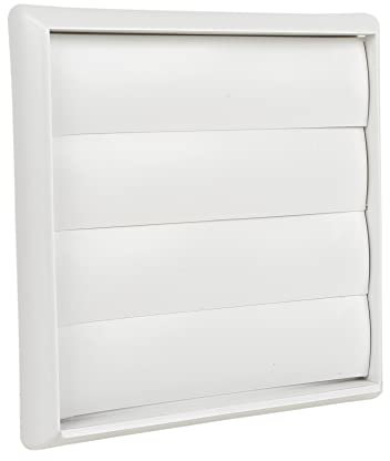 Cofan Rejilla de Ventilación con 4 Lamas Móviles | ABS Blanco | Diámetro del Tubo: 10 cm | Venta Unitaria