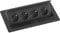 EVOline Flip Top Push M 4xSchuko schwarz