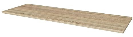 SoDREAMER 18 mm Melaminharzbeschichtete 30 x 80cm Spanplatte ABS-Kante 3 Seiten Eiche Sonoma