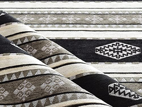 Kilim-Muster, Polsterstoff, Kelim, Bohemian, Boho, Wandteppich, Tribal, südwestlich, türkisch, persisch, marokkanisch, mexikanisch, ethnischer Stoff, Meterware (1 Yard (139,7 x 91,4 cm)
