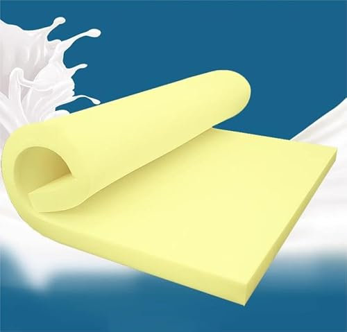 MOTTK 3/5/7/10cm dick Memory-Schaum Schaumstoff-Sitzkissen,Sitzgelegenheit Sitzpolster für Terrassenkissen Barhocker Sitzerhöhung Ersatz-Schaumstoff (5cm dick,100x50cm)