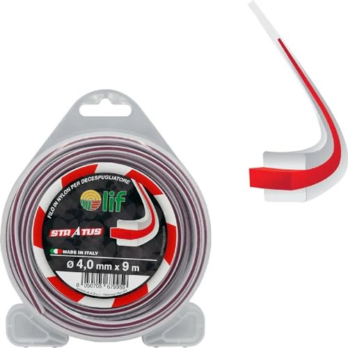 La zappa Filo per decespugliatore Professionale silenziato Stratus a Tre Strati (Quadro)