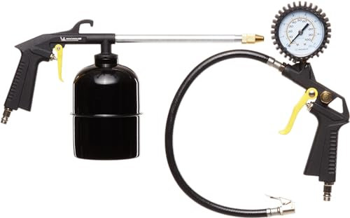 MICHELIN - Kit per biciclette (Include pistola di gonfiaggio, pistola di pulizia, ugello) - Pressione di esercizio: 4-8 bar