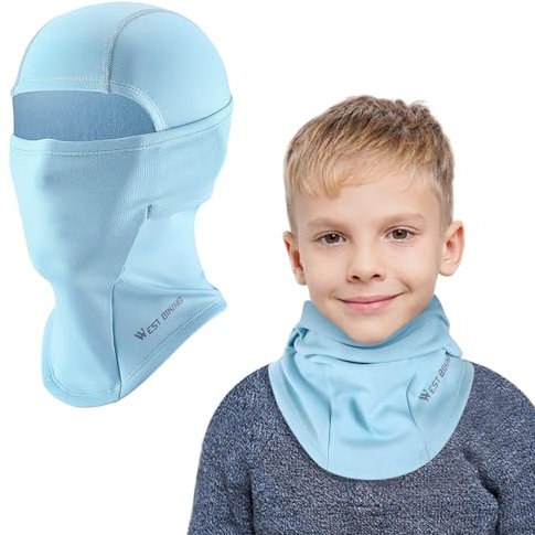 AYPOW Cagoule d'hiver Thermique pour Enfants 4-12Ans, Multifonction Coupe Masque de Ski Cyclisme, Casquette Bonnet Chapeau avec Cache-Cou, pour Garçons et Filles Sports d'hiver en Plein Air …