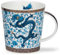 Dunoon Caingorm Mug en porcelaine anglaise Bleu Ming (dragon bleu et blanc)