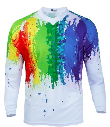 Maillot de Cyclisme pour Enfant HimyBB - Maillot de Vélo pour Enfants - Maillot de VTT pour Enfants - Maillot pour Garçons et Filles - Vêtement de Course pour Sports Motorisés, 10 ans