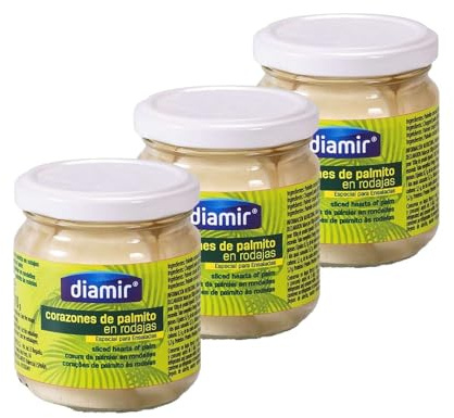 Lot 3x Cœurs de palmiers en rondelle - Bocal 200g