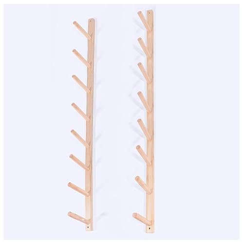 Yogamatten-Aufbewahrungsregal Schaumrollenhalter, Trainingsgeräte Home Gym Organizer Wandhaken, Aufbewahrungsregal für Fitnessgeräte-Yogamatten, Skateboardhalter Holz schwimmende Regale