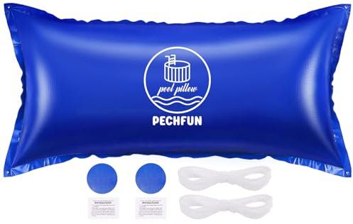 Cojín de Piscina de Invierno - Rectangular Aire Almohada Inflable Flotante, 120 x 240 cm Cojín de Invierno con Válvula de Seguridad