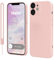 Andwing für iPhone 12 Mini Hülle [Rot] – Premium Silikon-Hülle mit Rundumschutz, Kratzfester Mikrofaser-Innenfutter & Kameralensenschutz-Rosa