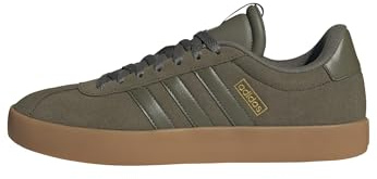 adidas Homme VL Court 3.0 Shoes Chaussures, Olive strata/Olive strata/Gold met, 43 1/3 EU