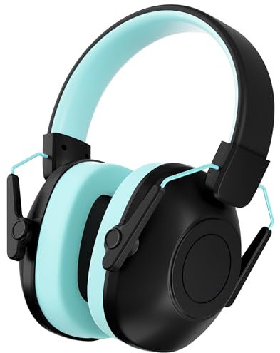 Kalence Kids Ear Defenders, SNR 29dB Ear Defenders Children have Sensory Lssue, Noise Cancelling Headphones Safety Earmuffs for Toddler with Autism, Ideal for Fireworks, Concerts, Cinema（Black）