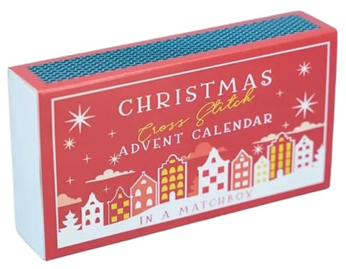 Häkel-Adventskalender 2025, Kreuzstich-Countdown, Bastel-Adventskalender, Stickset für Anfänger und Bastelliebhaber