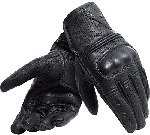 Dainese - Corbin Air Unisex Gloves, Motorradhandschuhe Herren und Damen, Handschuhe Moto aus 100% Schafsleder, Weich, Widerstandsfähig mit Knöchelschutz und Verstärkter Handfläche, Schwarz
