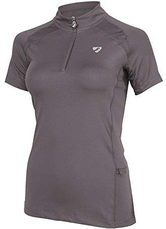 Shires Aubrion Kiska Shortsleeve Base Layer in Grey - Ladies XX-Small, Grey