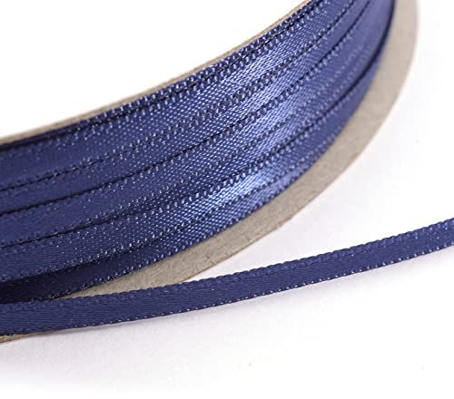 Vaessen Creative Satinband, Anthrazit, 3 mm x 100 m Doppelsatinband, Schleifenband, Dekoband, Geschenkband, Stoffband für Hochzeit, Taufe und Geburtstagsgeschenke
