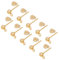 UNICRAFTALE 50 Stück (25 Paare) Edelstahl Ohrstecker 0.7mm Pin Kugel Ohrringe DIY Zubehör Goldene Basteln Ohrhaken Metall Für Schmuckherstellung, 2 mm Loch