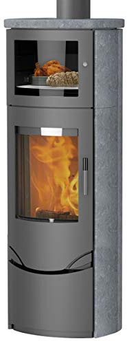 Lotus LO-523 Prio 7M Kaminofen Grau/Speckstein, Rauchabgang oben/A