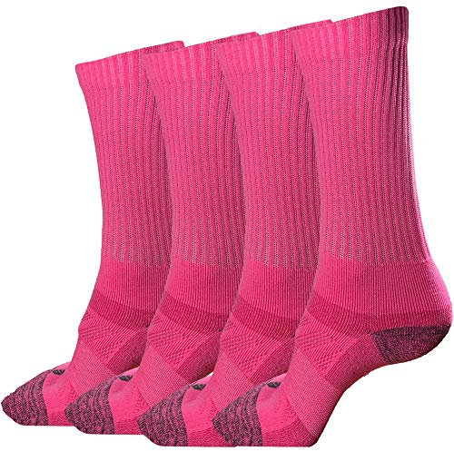 juDanzy J-Socks Lot de 2 Paires de Chaussettes de Sport Pour Homme de Qualité supérieure Pour Football, Basket-ball et Lacrosse, rose vif, (39-42)